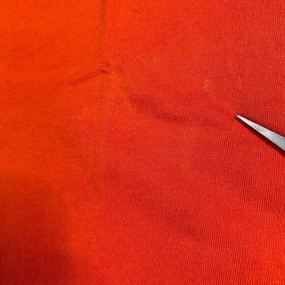 Nautica Competition T-shirt 2XL Orange Vintage Made in USA Spellout - Picture 2 of 9